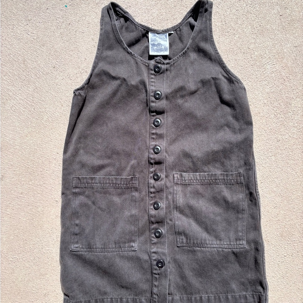 Jungmaven Sleeveless Hemp-Cotton Tank in Charcoal - Picture 1 of 2